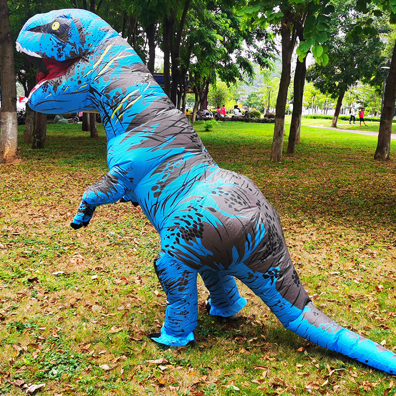 Costume de dinosaure gonflable pour adultes T REX, Costume de fête d'halloween pour hommes et femmes, Costume fantaisie Anime