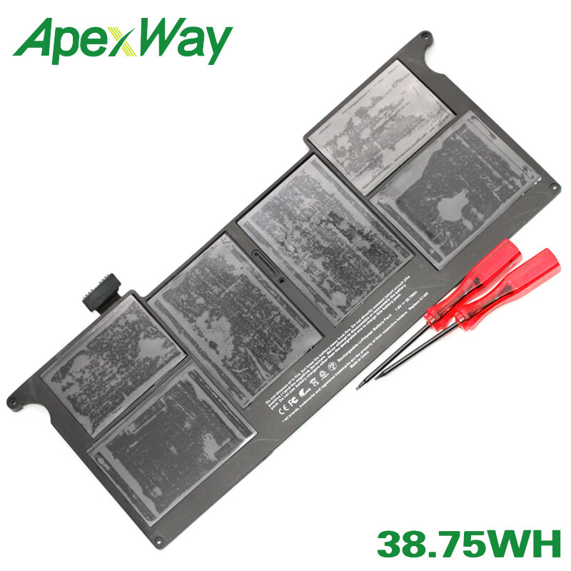 ApexWay A1495 38.75Wh laptop Battery for  Apple MacBook Air 11"  A1465 (2012-2014 years) 020-8082-A MD711 MD712