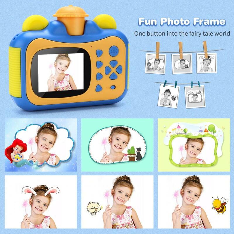 Anak Kamera Cetak Instan Anak-anak Mencetak Kamera untuk Anak-anak Kamera Digital Foto Mainan