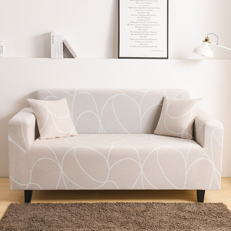 Stretch Slipcover przekrój elastyczny elastyczny pokrowiec na sofę do salonu narzuta na sofę L Shape Corner fotel Cover 1/2/3/4 Seater