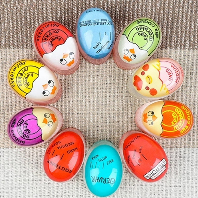 Egg Perfect Color Changing Timer Yummy Soft Hard Boiled Eggs Cooking Kitchen Eco-Friendly Resin Red Eggs tools
