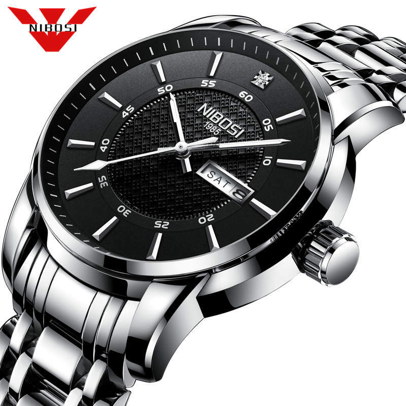 Nibosi 2020 Top Merk Luxe Heren Horloge Waterdicht Datum Klok Sport Horloges Mannen Quartz Ongedwongen Polshorloge Relogio Masculino