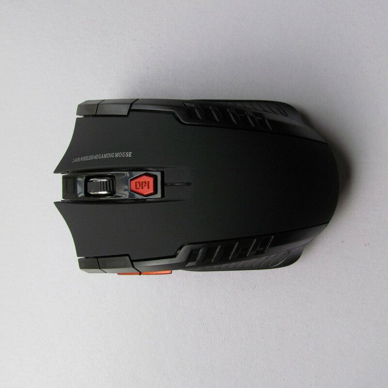 Ratón inalámbrico de 2,4 GHz con receptor USB para Gamer, Mouse de 1200DPI con 6 botones para ordenador, PC y portátil