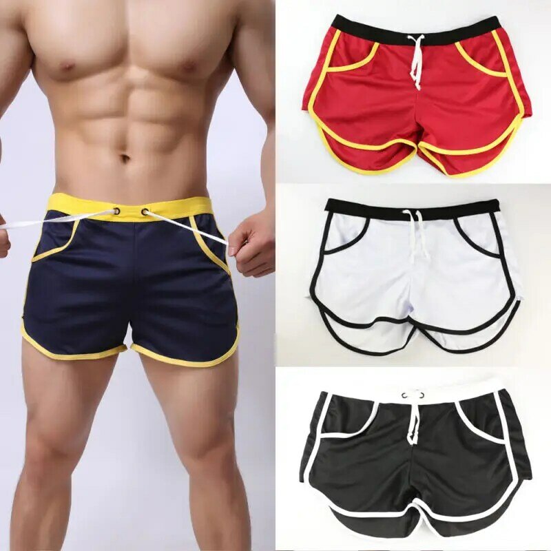 Hot sale Mens Summer Four Colors Causal Sports Gym Shorts Running Breathable Jogging Trunks Beach Short Pockets Man Style