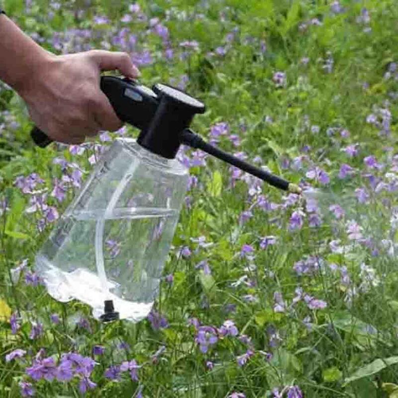 Novo 2l jardim pulverizador elétrico 360 ajustável elétrico automático de pressão água pulverizador garrafa jardinagem rega pode pote água