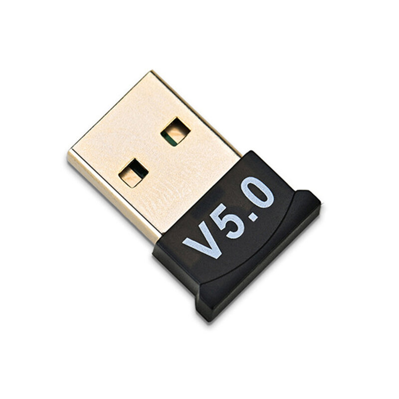جهاز إرسال سمعي بلوتوث متوافق V5.0 USB استقبال محول لاسلكي محمول للكمبيوتر المحمول أحدث