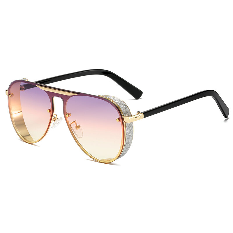 Óculos de sol feminino luxuoso, óculos escuros com uv400