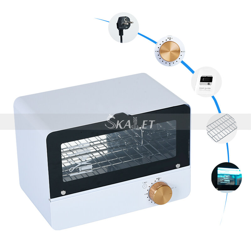 Double Layer ไฟฟ้า UV Sterilizer กล่องผ้าเช็ดตัวเล็บเครื่องมือแต่งเล็บตู้ฆ่าเชื้อฆ่าเชื้อทำความสะอาด