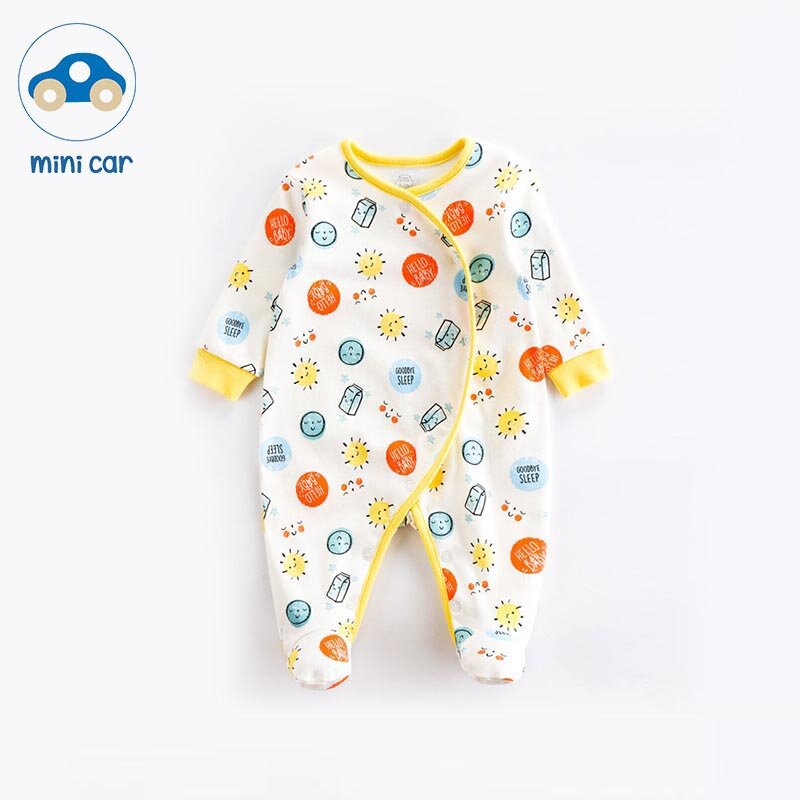 Newborn one piece clothes spring and summer baby new born baby's hatsuit climbing clothes baby's air conditioning clothes and fe