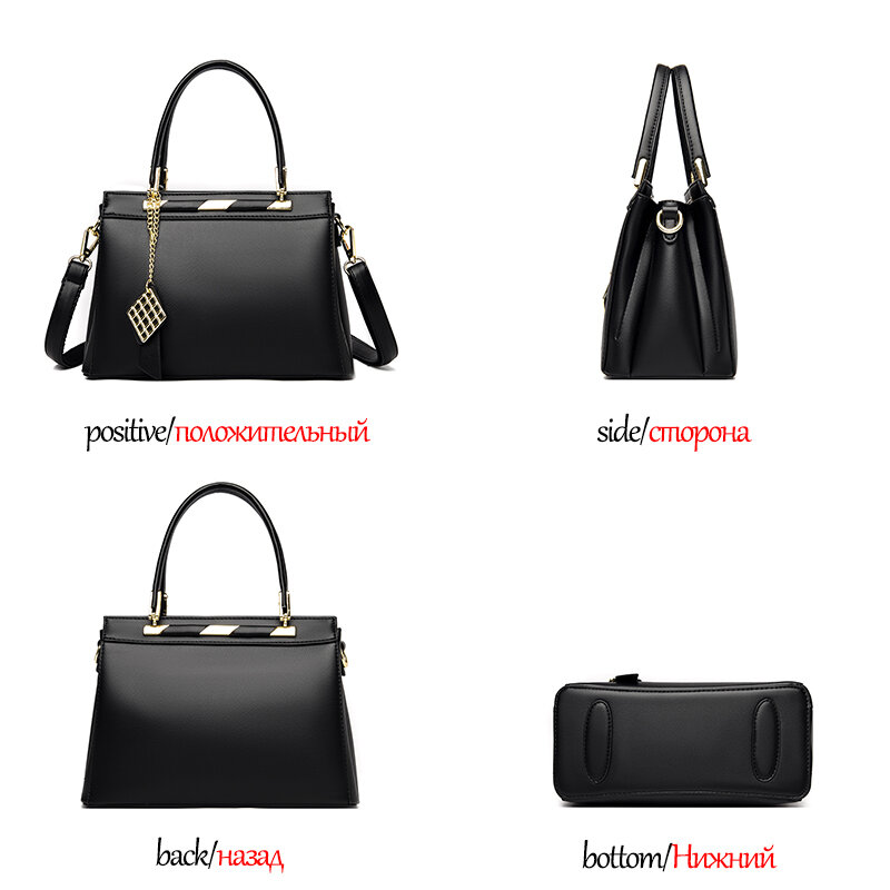 Высококачественная однотонная дизайнерская женская сумка, повседневные компактные Наплечные сумки для женщин, новинка 2021, кожаная женская...