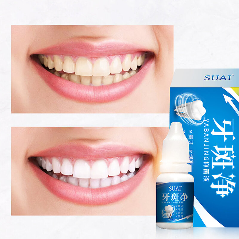 Teeth Whitening Essence Reduce Teeth Stains and Bad Breath Oral Care Teeth Brightening Essence for Healthy Teeth