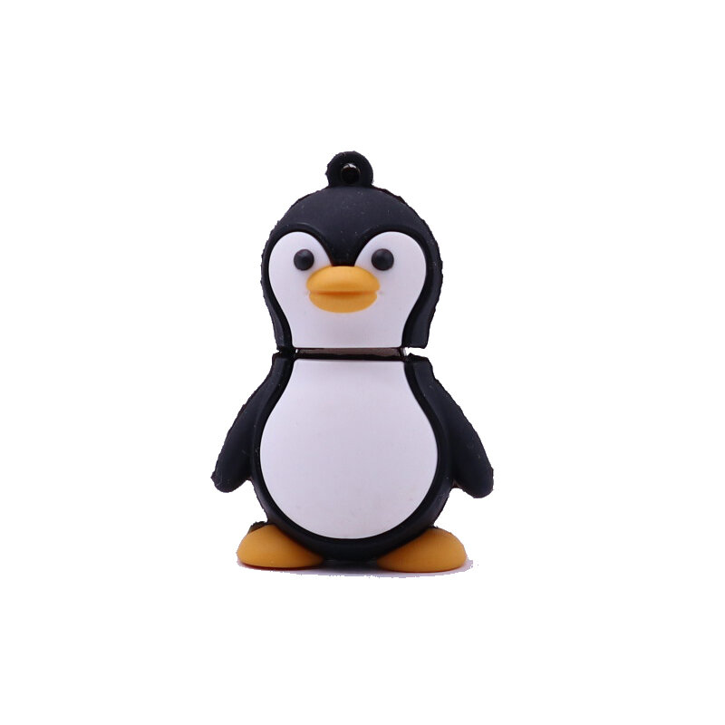 Silikon U Disk Kreatif Pendrive Usb 2.0 4GB 8GB 16GB 32GB 64Gb 128Gb Indah Lucu Penguin Pen Drive Usb Flash Drive