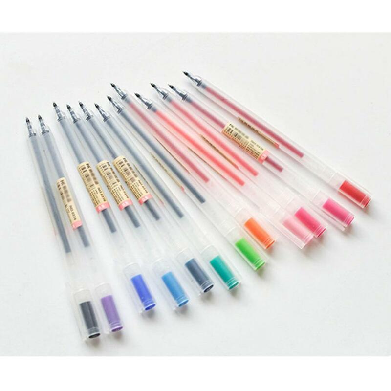 12 цветов гелевая ручка 0,5 мм Цветные канцелярские принадлежности для школы граффити ручка