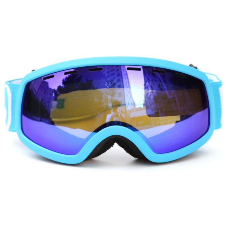 Occhiali da sci per bambini doppi strati UV400 antiappannamento per bambini UV400 occhiali antiappannamento sci Snowboard occhiali Unisex