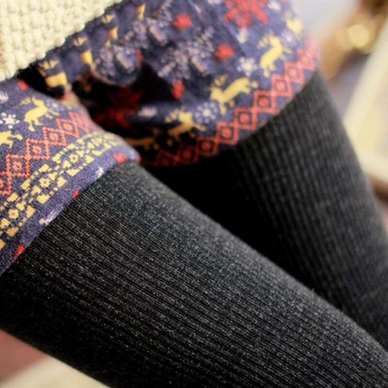 25% Leggings caldi invernali in Spandex pantaloni Skinny sottili elasticizzati lavorati a maglia spessi Jeggings solidi di alta qualità