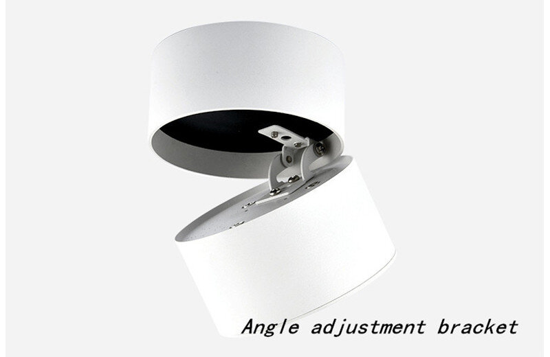 Luz de techo led regulable, lámpara de techo montada en superficie, plegable y giratoria de 360 grados, 12W/18W