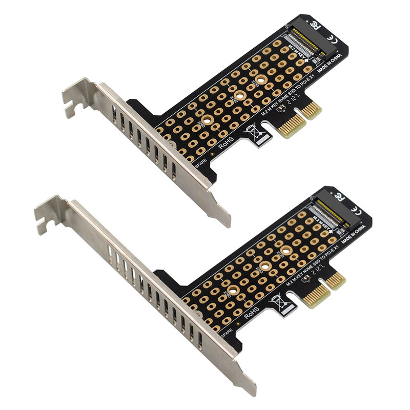 Papan Adaptor SSD M.2 NVME Ke PCI-E X1 Mendukung Kartu Ekstensi PCI-E4.0/3.0 untuk Konverter Komputer Desktop 2230/2242/2260/2280