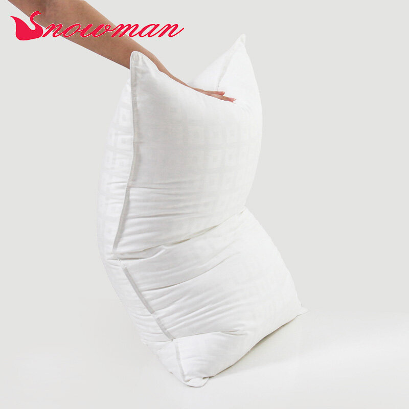 Snowman Bantal Serat Kimia Geometri Isi Kapas Poliester 51*71Cm Bantal Tempat Tidur untuk Produk Tekstil Rumah Tidur