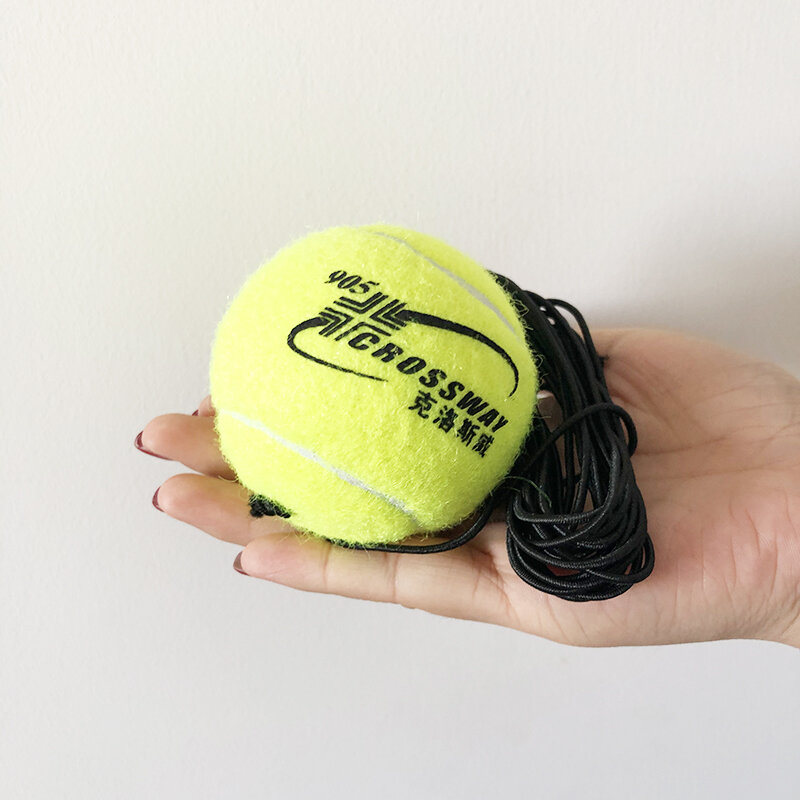 1 Piece Professional Tennis Balls Training Partner Rebound Practice Ball With 3.8m Elastic Rope Rubber Ball For Beginner