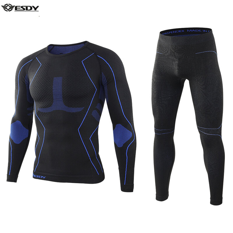 2021 New Winter Quality Fitness Thermal Underwear Sets Men Tight Compression  Sweat Quick Drying Thermo Underwear Male Clothing