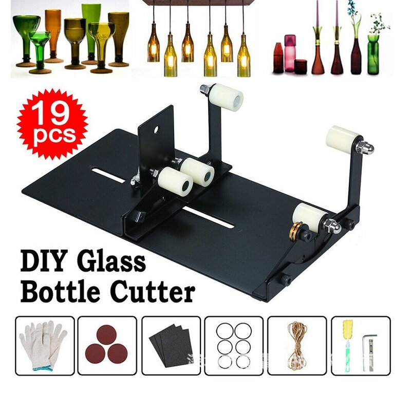 Glas Flasche Cutter Einstellbare Größen Metall Glassbottle Cut Maschine Für Diy Handwerk Wein Flaschen Haushalt Dekorationen Schneiden