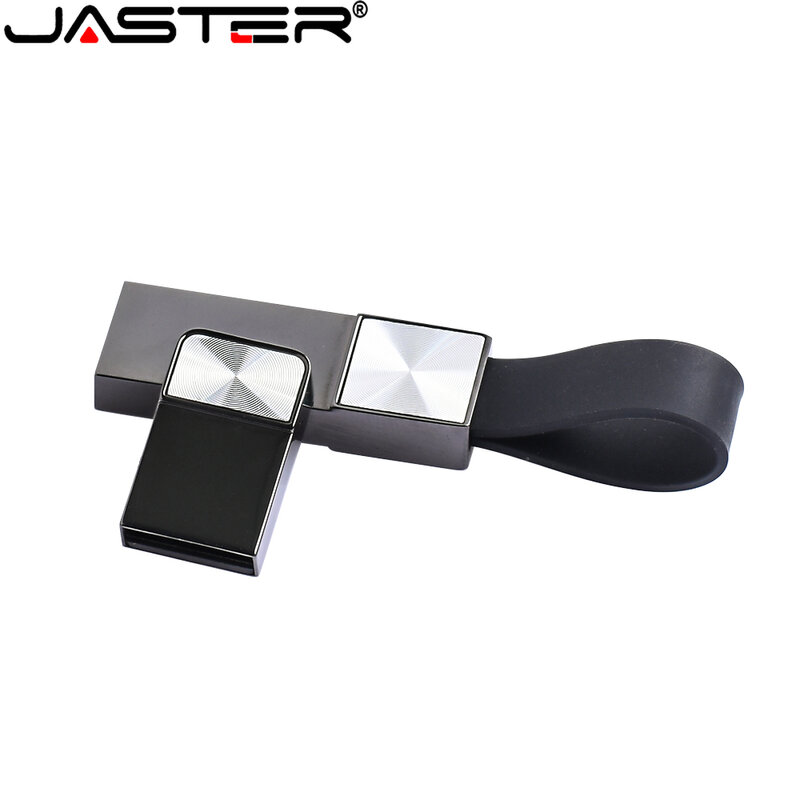 Jaster-メタルUSBフラッシュドライブ,黒のカスタムロゴ付き防水ペンドライブ,64GB,32GB,16GB,uドライブ,ギフト