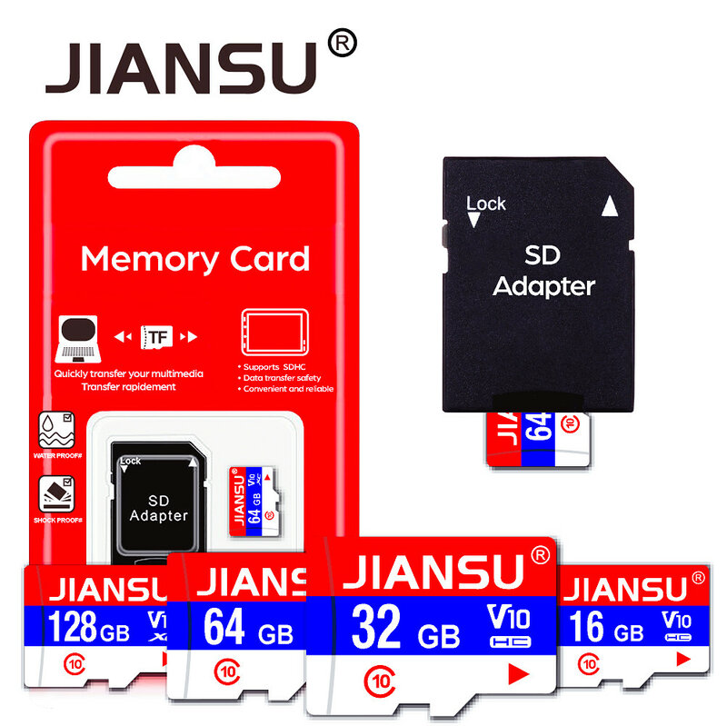 Cartão de memória sd original para mp3 e 4, armazenamento, 256gb, 128gb, 64gb, 32gb, 16gb