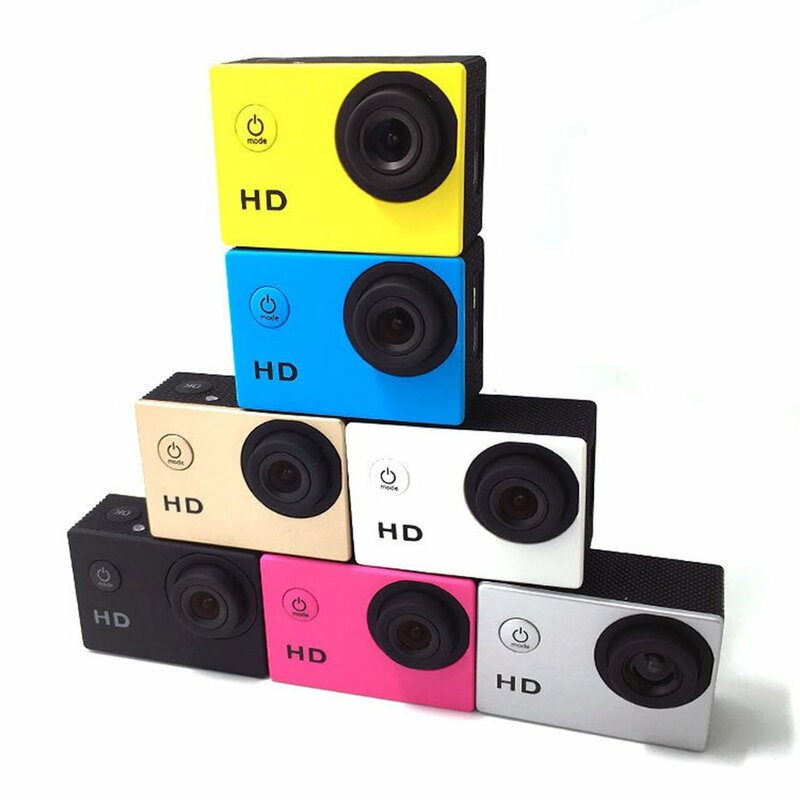 Caméra en plastique étanche 30M Go dive Pro Sport Mini DV 1080P, caméra vidéo pour vélo, casque de voiture Dvr d'extérieur
