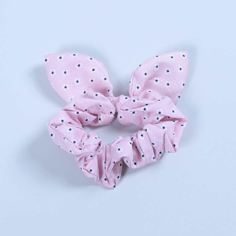 3pcs/set fashion women's bunny ears hair volume pure stretch stretch hair tie simple and cute rubber band ponytail tie