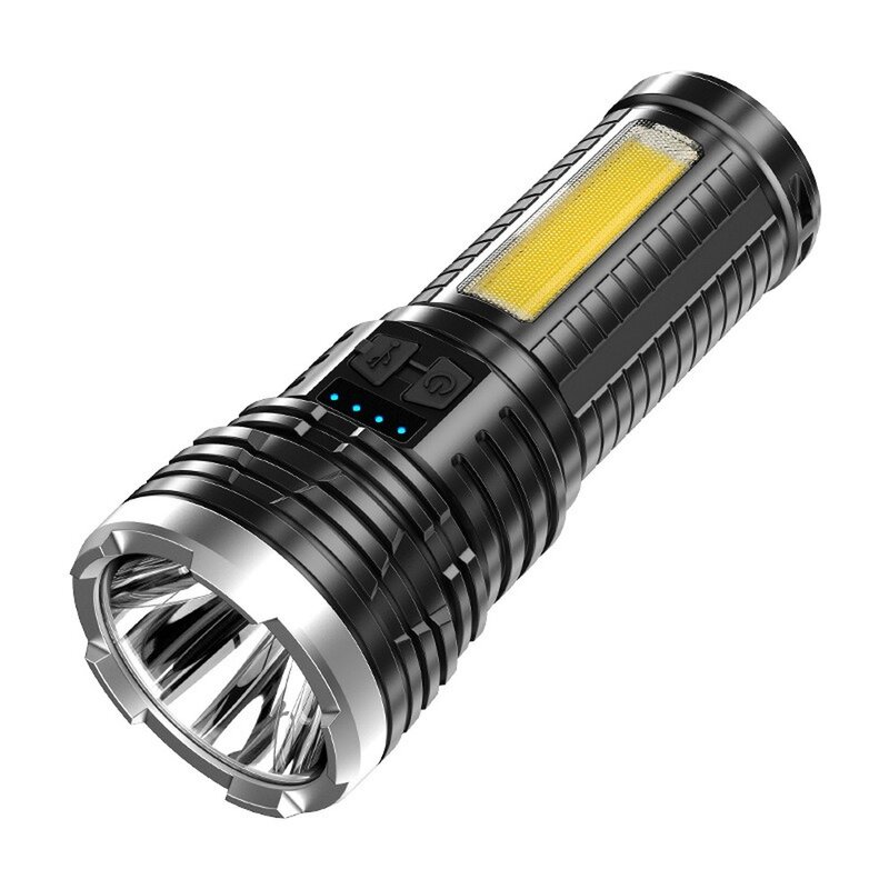 Уличный Тактический светильник, светодиодный фонарик яркого света для кемпинга с зарядкой по usb, G5 + COB из материала ABS