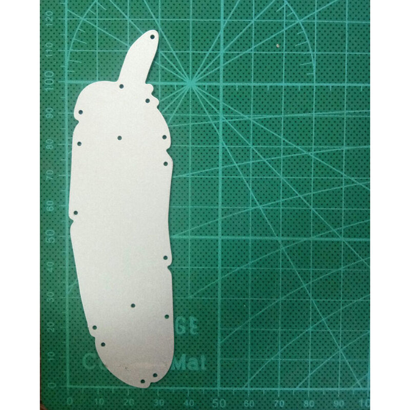 Feather 117*35mm Metal Cutting Die Stencils for DIY Scrapbooking Album Decorative Embossing Hand-on Paper Craft Cards
