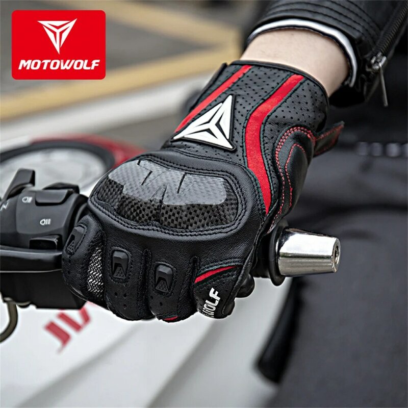 MOTOWOLF гоночные мотоциклетные перчатки для езды на мотоцикле, защитные мужские мотоциклетные тактические перчатки для езды на мотоцикле