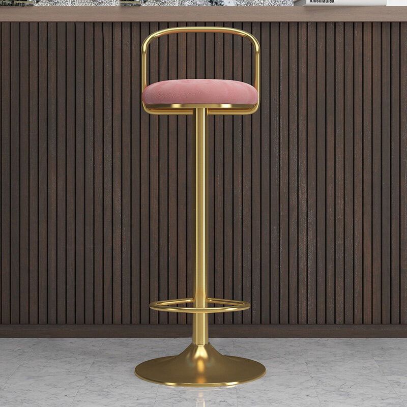 Silla giratoria nórdica moderna y sencilla para Bar, mueble de tocador de lujo para el hogar, cafetería y restaurante