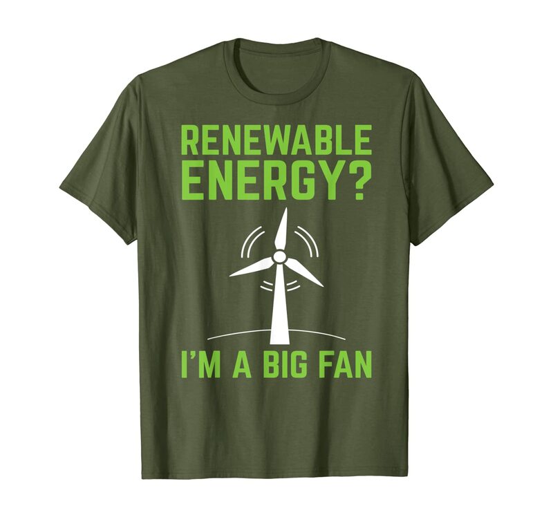 Chemise de jeu de mots humoristique pour le jour de la terre, Turbine éolienne