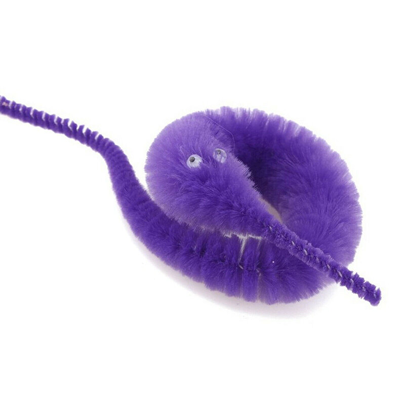 Newly 6 Pcs Fuzzy Twisty Worm Wiggle Moving Sea Horse Soft Toy Gift for Children Kids MK