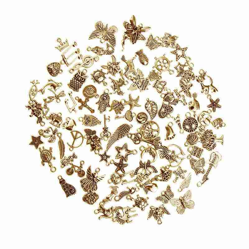 DIY Silver Pendant Bulk Wholesale Mixed Tibetan Silver Charm Pendant Making Jewelry Findings Beads Pendants H8N0