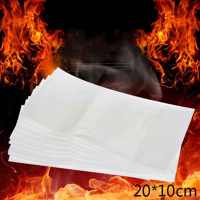 10Pcs Paper Flash Paper Magic Props Effect Shock Adult Children Easy Operate Magic Toy for party wedding game 20*10cm