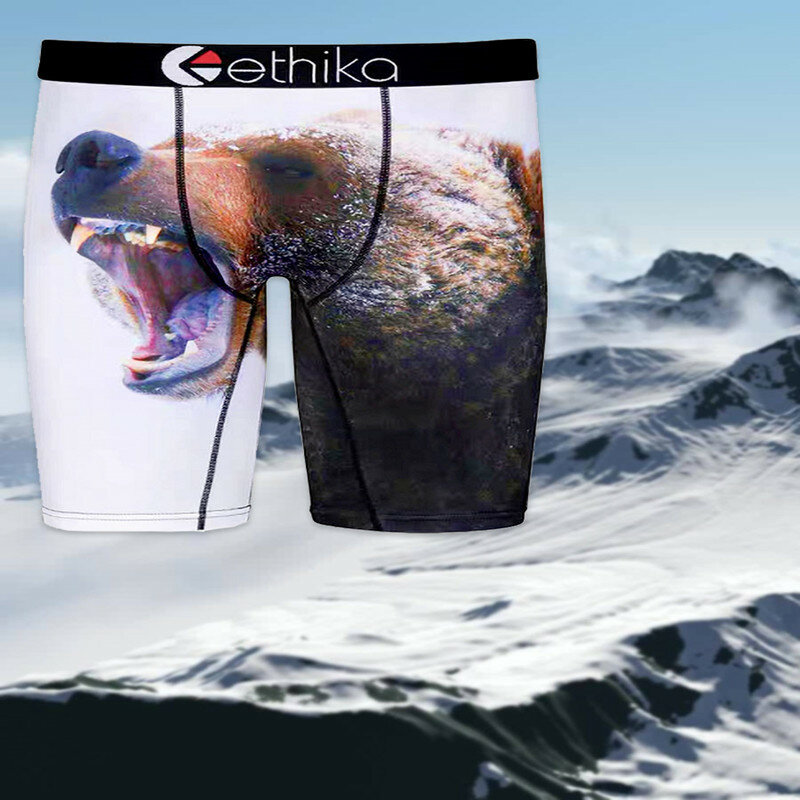 Ethika Trendy Mens New Products Hot Camouflage Boxer Shorts Ethika Breathable Tight Fitting Sports Pants Sports Underwear