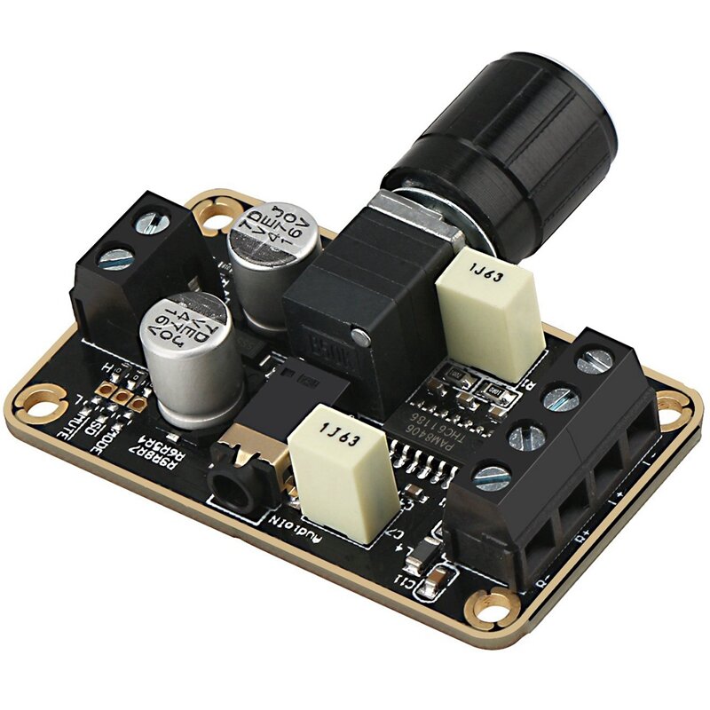 Amplifier Board, Pam8406 Digital Power Amplifier Board 5W+5W Immersion Gold Stereo Amp 2.0 Dual Channel Mini Class D Dc5V