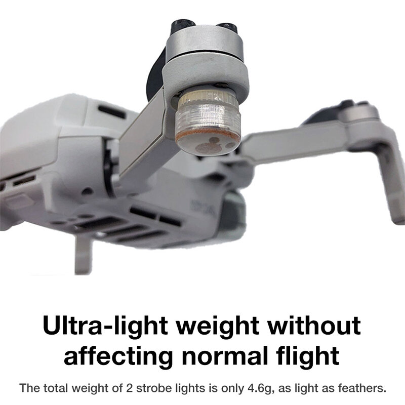 Luz estroboscópica para Dron, lámpara LED anticolisión para DJI Mavic Air 2, luz RGB, pieza para Dji MAVIC Mini Pro