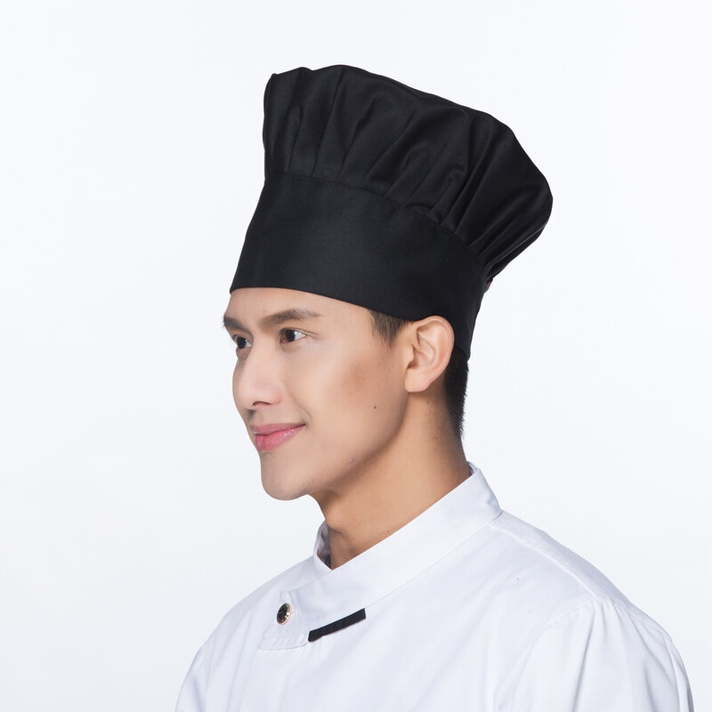 Chapéu de chef de cozinha ajustável, para trabalho com alimentos, cozinha, restaurante, hotel, cogumelo ajustável