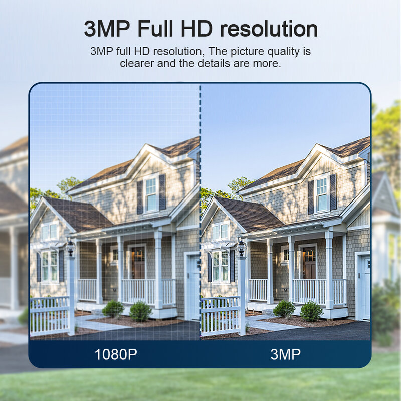 Sectec tuya 3mp câmera ip wi fi ao ar livre 1080p cor ir visão noturna segurança em casa cctv casa inteligente câmera de segurança proteção
