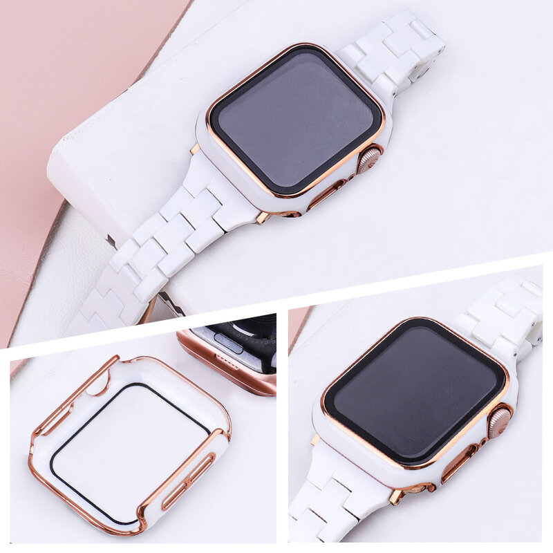 Correa para Apple Watch Series SE 7 6 5 432 para mujer, pulsera para Iwatch de 38, 40, 41, 42, 44 y 45mm, accesorios para reloj