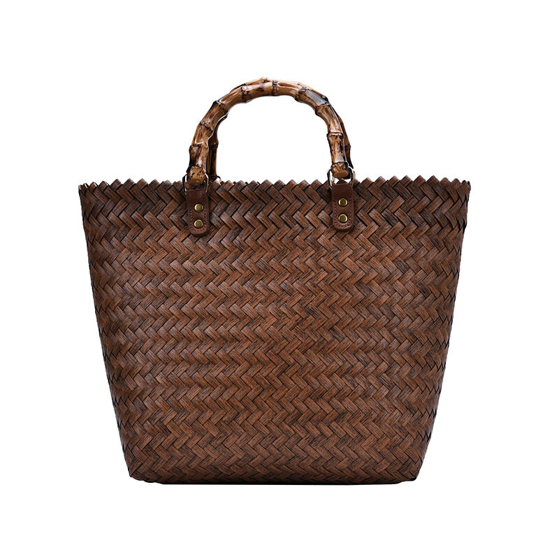Повседневная пляжная сумка, большая соломенная сумка-тоут, плетеные женские дорожные сумки ручной работы, роскошные дизайнерские ручные су...