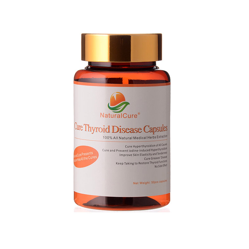 NaturalCure cura cápsulas para enfermedades de la tiroides, curar la hinchazón de la tiroides, secreción de la hormona tiroides del equilibrio, extracto de plantas