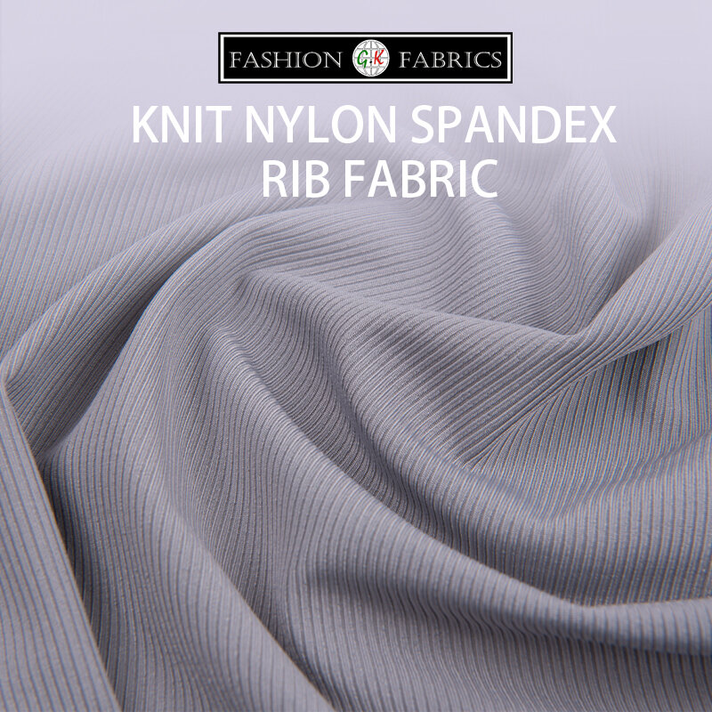 Knit Nylon Spandex Rib Fabric Cuff Fabric Legging Fabric Yoga Sports Fabric
