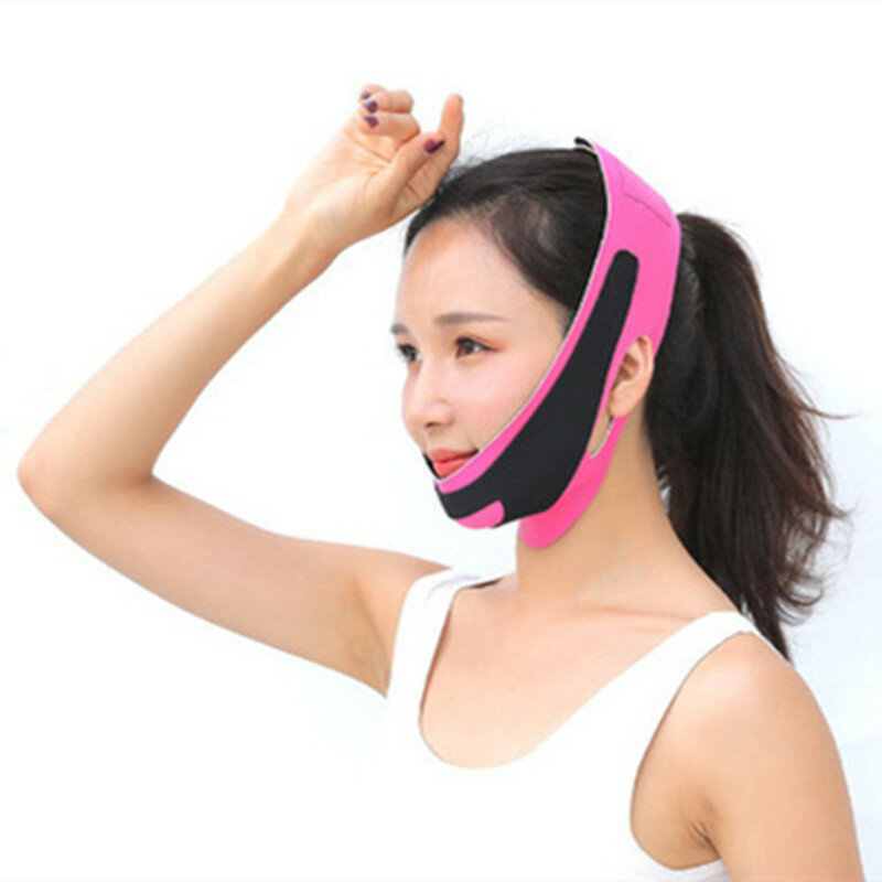 Efficace conveniente maschera per il viso sottile bendaggio dimagrante cura della pelle forma della cintura e sollevamento ridurre il doppio mento fascia per il viso