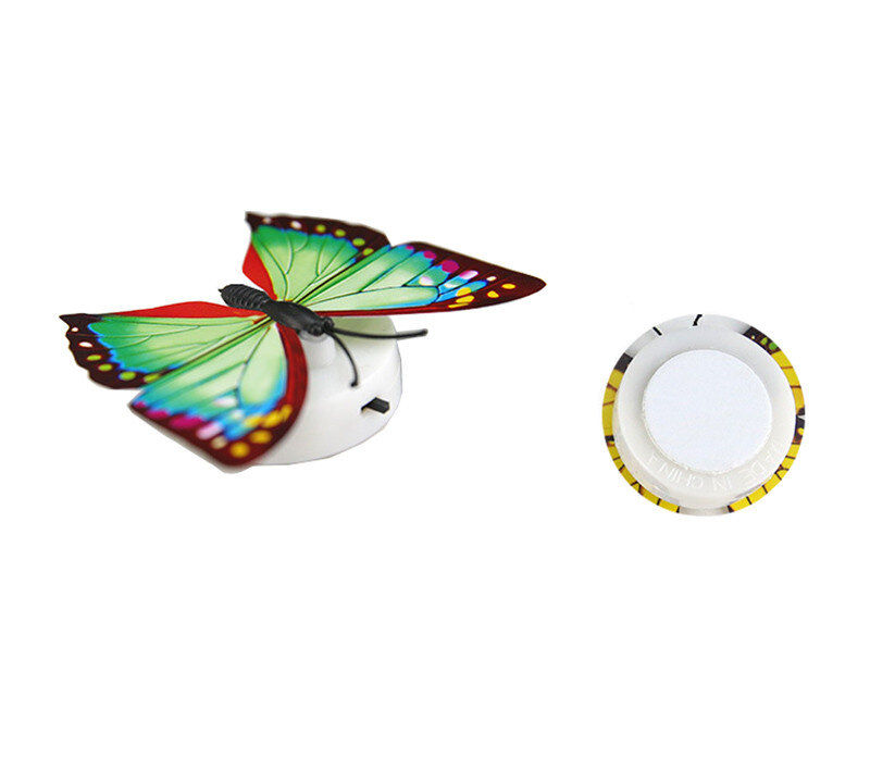 Veilleuse Led colorée en forme de papillon, luminaire décoratif d'intérieur, idéal pour une chambre à coucher ou une fête