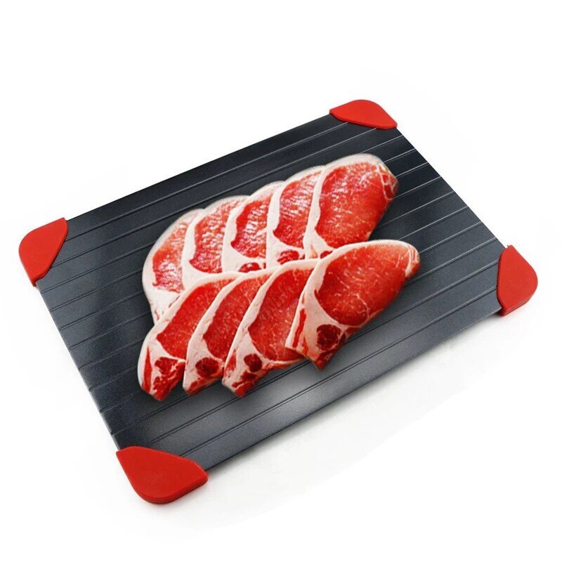 1Pc przyrząd kuchenny narzędzie szybka taca do rozmrażania deska do krojenia szybkie bezpieczeństwo rozmrażanie taca szybka płyta do rozmrażania do mrożonego mięsa