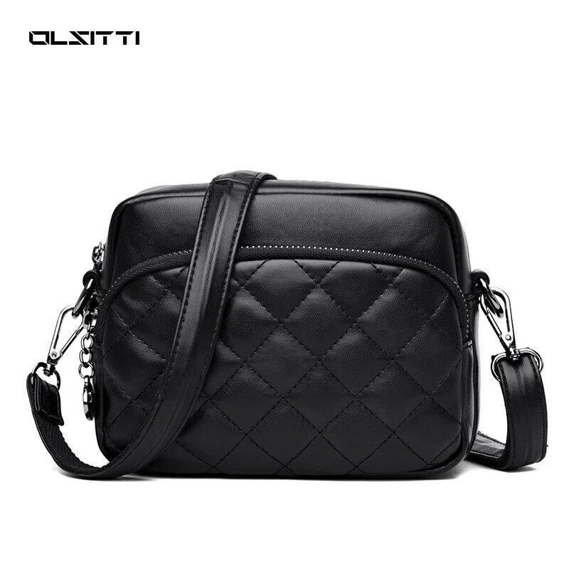 OLSITTI-새로운 여성용 핸드백 럭셔리 디자이너 가죽 숄더 백 여성용 2021 여성 지갑 사교계 크로스 바디 골목 메인